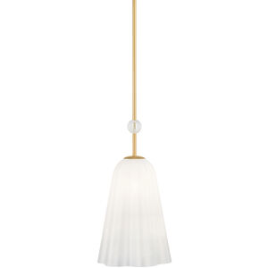Cambria Heights 1 Light 10.25 inch Aged Brass Pendant Ceiling Light