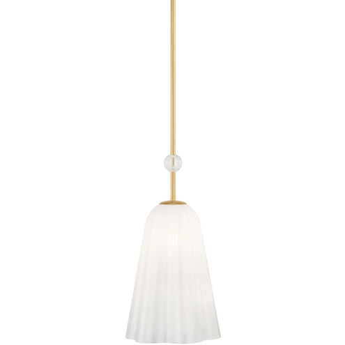 Cambria Heights 1 Light 10.25 inch Aged Brass Pendant Ceiling Light