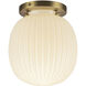 Alora Mood Cherise 1 Light 6.75 inch Brushed Gold Semi-Flush Mount Ceiling Light