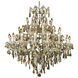Maria Theresa 37 Light 44 inch Chrome Foyer Ceiling Light in Golden Teak