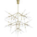 Sean Lavin Spur Grande LED 41.1 inch Aged Brass Chandelier Ceiling Light, Integrated LED