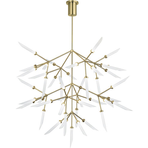 Sean Lavin Spur Grande LED 41.1 inch Aged Brass Chandelier Ceiling Light, Integrated LED