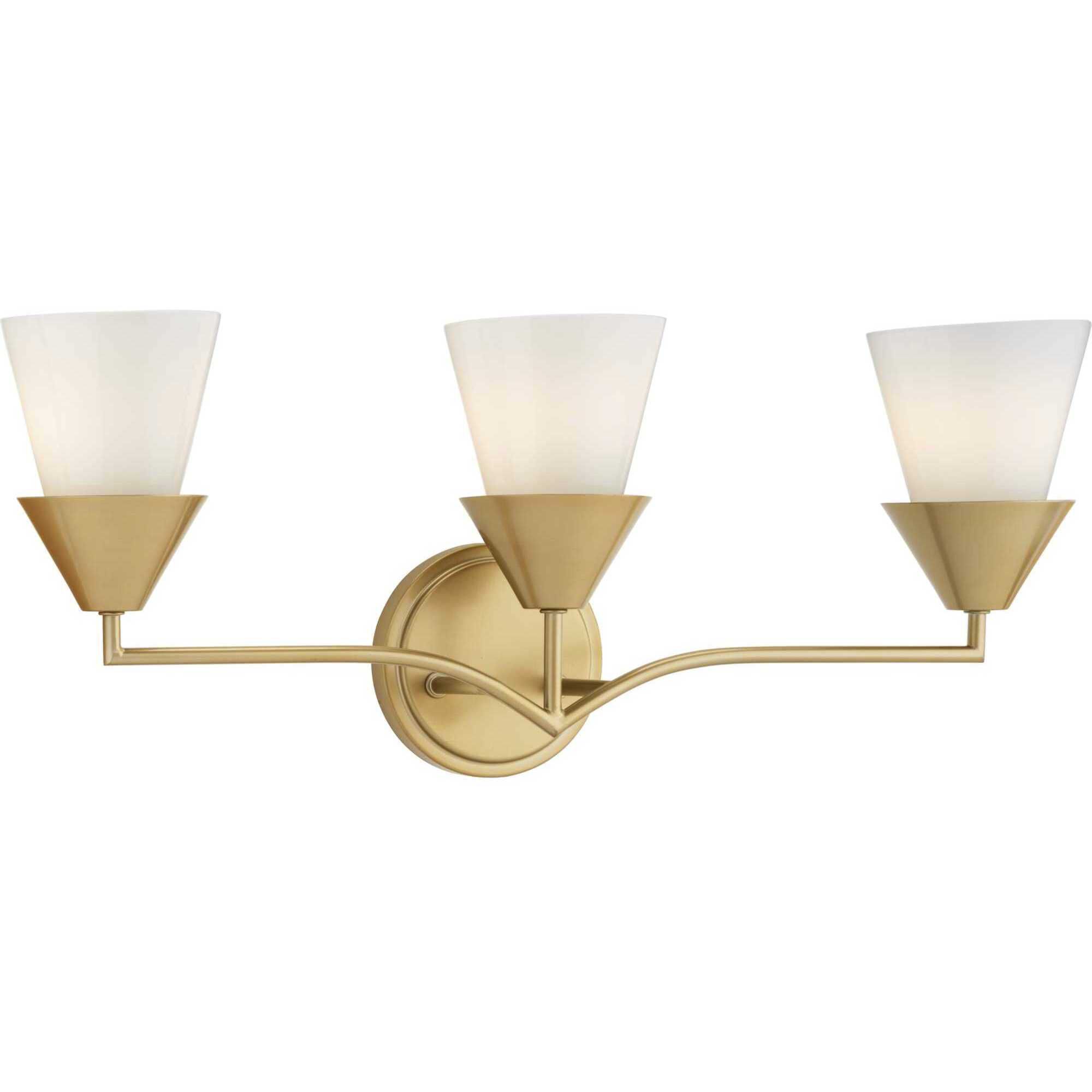Pinellas 3 Light 24 inch Soft Gold Vanity Light Wall Light, Design Series