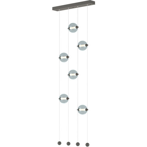 Abacus LED 22.3 inch Natural Iron Ceiling-to-Floor Pendant Ceiling Light in Cool Grey