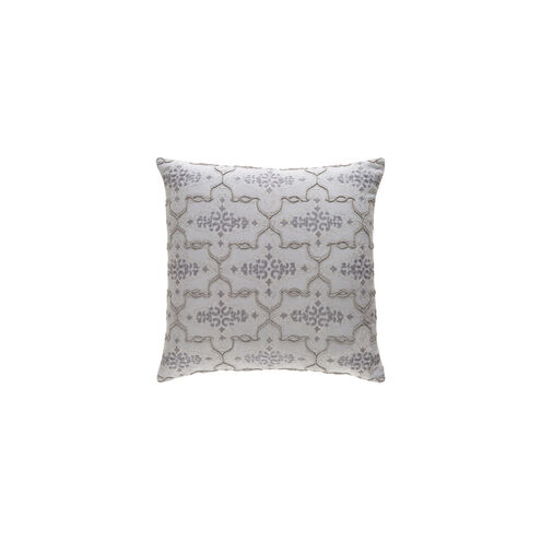 Mercury 20 X 20 inch Light Gray and Medium Gray Pillow