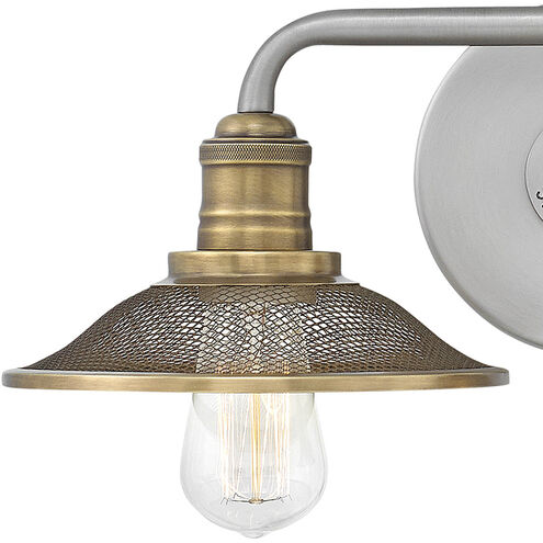 Rigby LED 19 inch Antique Nickel with Heritage Brass Vanity Light Wall Light