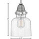 Academy LED 7 inch English Nickel with Polished Nickel Indoor Pendant Ceiling Light