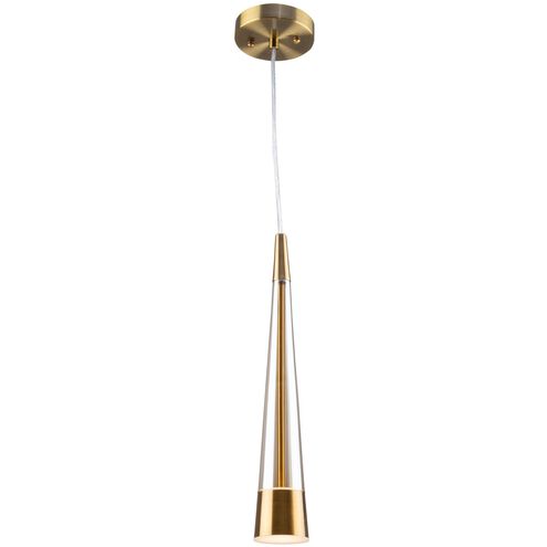 Sunnyvale LED 2.5 inch Brass Down Pendant Ceiling Light