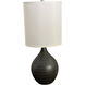 Scatchard 20.5 inch 100.00 watt Scored Black Matte Table Lamp Portable Light