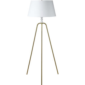 Bridget 67.75 inch 100.00 watt Satin Brass Floor Lamp Portable Light