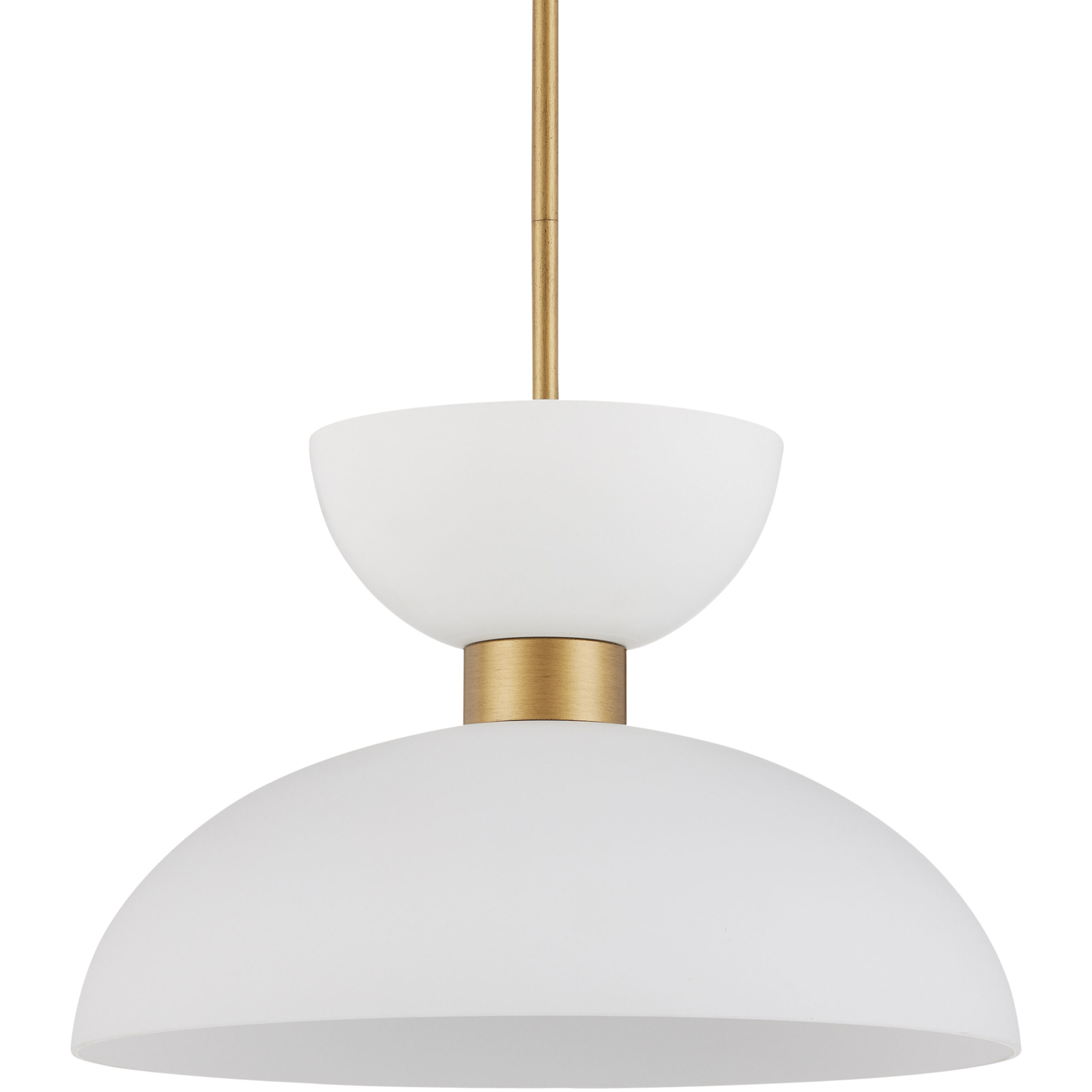 Zevio 1 Light 15.75 inch Antique Brass and White and Opaque Pendant Ceiling Light