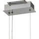 Edgmont LED 8 inch Silver with Polished Chrome and Clear Mini Pendant Ceiling Light