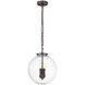 Gramercy 3 Light 14 inch Oil Rubbed Bronze with Clear Pendant Ceiling Light