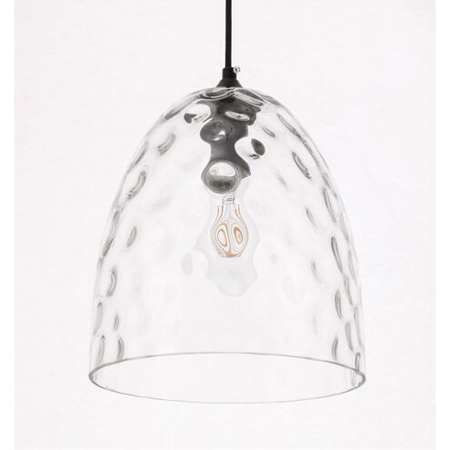 Gibson 1 Light 10 inch Black Pendant Ceiling Light