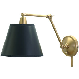 Library 1 Light 9 inch Weathered Brass Wall Lamp Wall Light