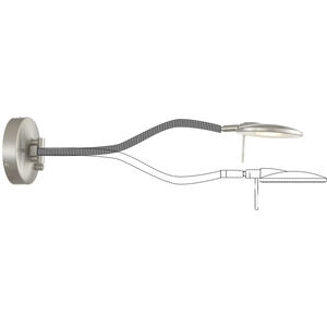 Dessau Flex LED 5.5 inch Satin Nickel Wall Sconce Wall Light