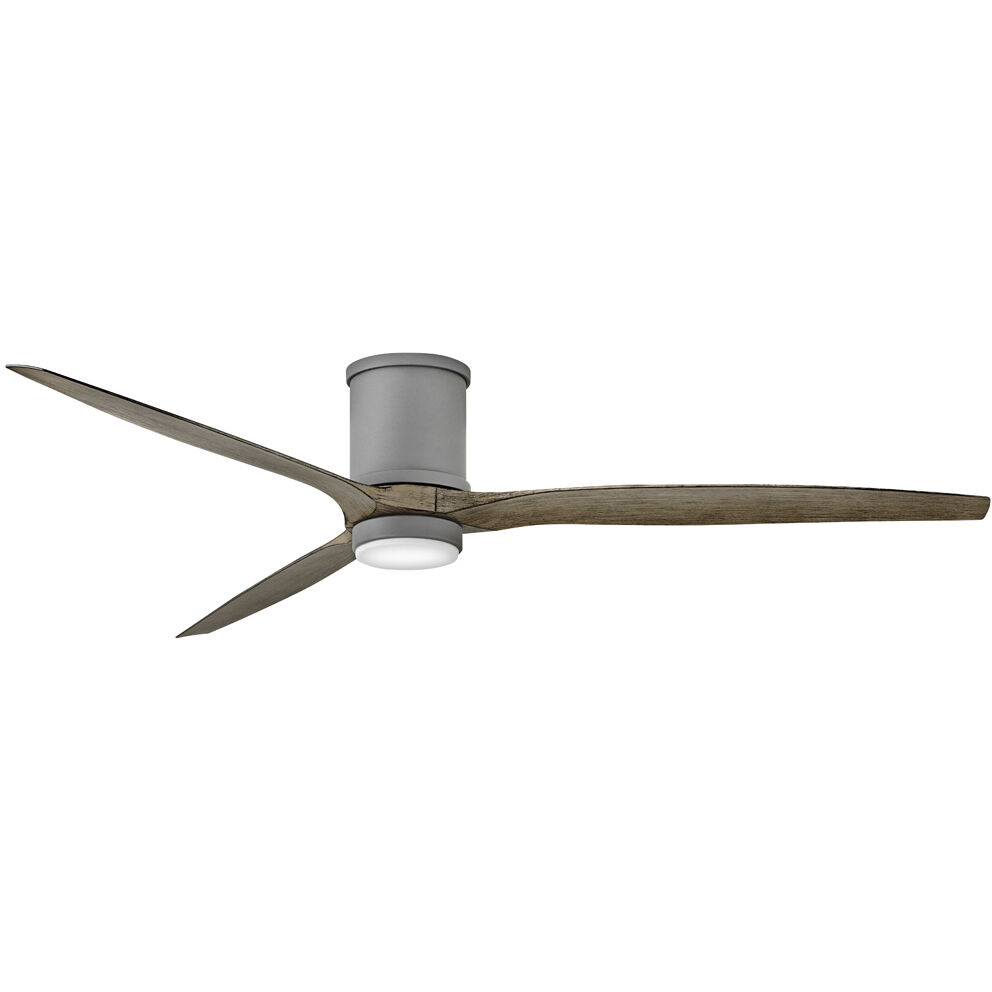 Hover Flush 72 inch Graphite with Driftwood Blades Fan