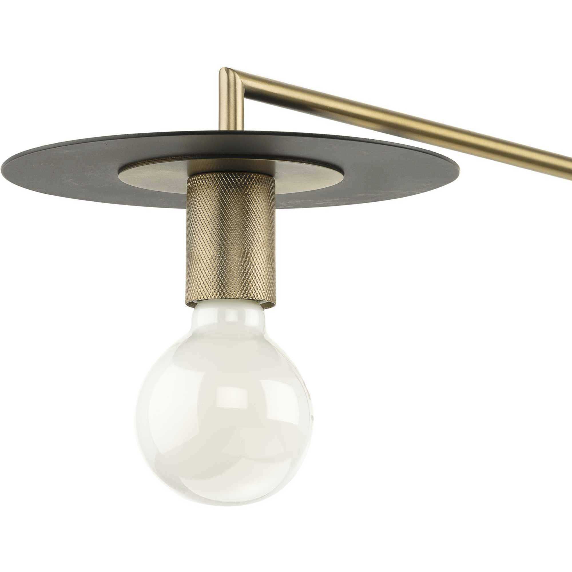 Trimble 2 Light 44 inch Brushed Bronze Linear Chandelier Ceiling Light, Design Series