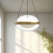 Virgo Pendant Ceiling Light in Brushed Gold