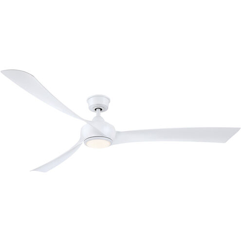Wrap Custom 1 Light Matte White Fan Light Kit