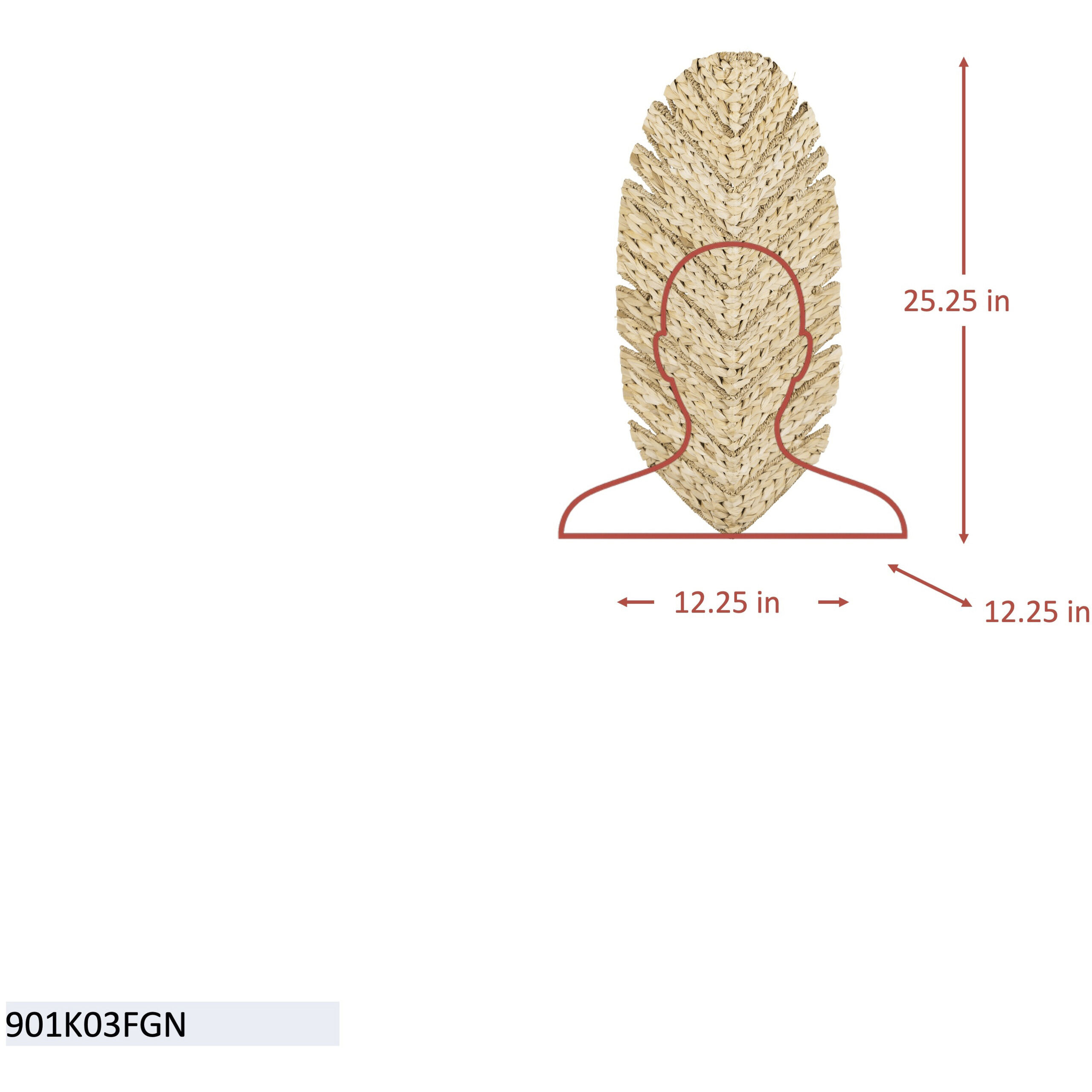 Banana Leaf 3 Light 12.25 inch French Gold with Natural Seagrass Wall Sconce Wall Light