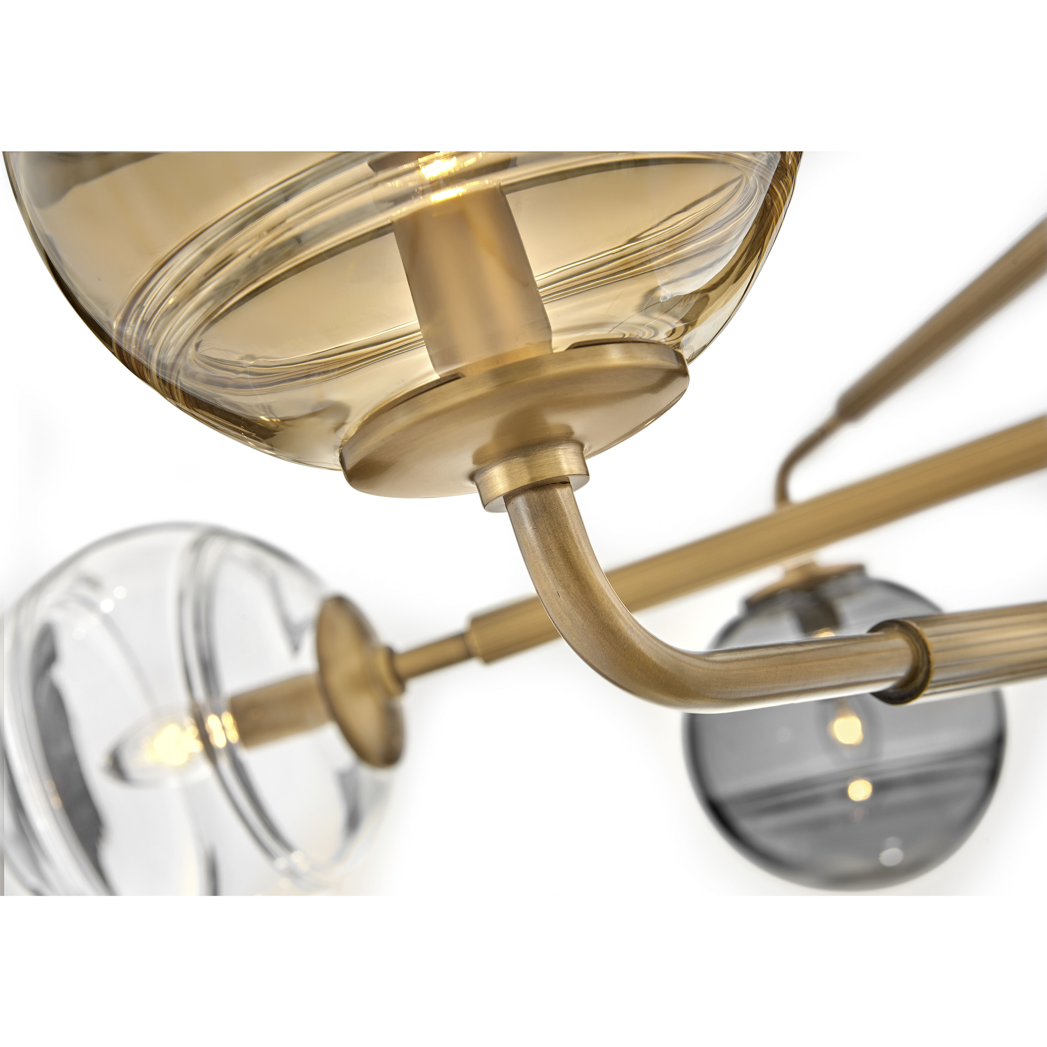 Oberon LED 36.5 inch Heritage Brass Chandelier Ceiling Light