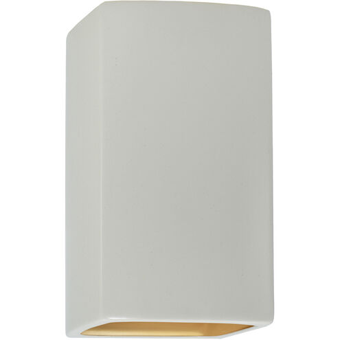 Ambiance Collection LED 13.5 inch Matte White/Champagne Gold Outdoor Wall Sconce