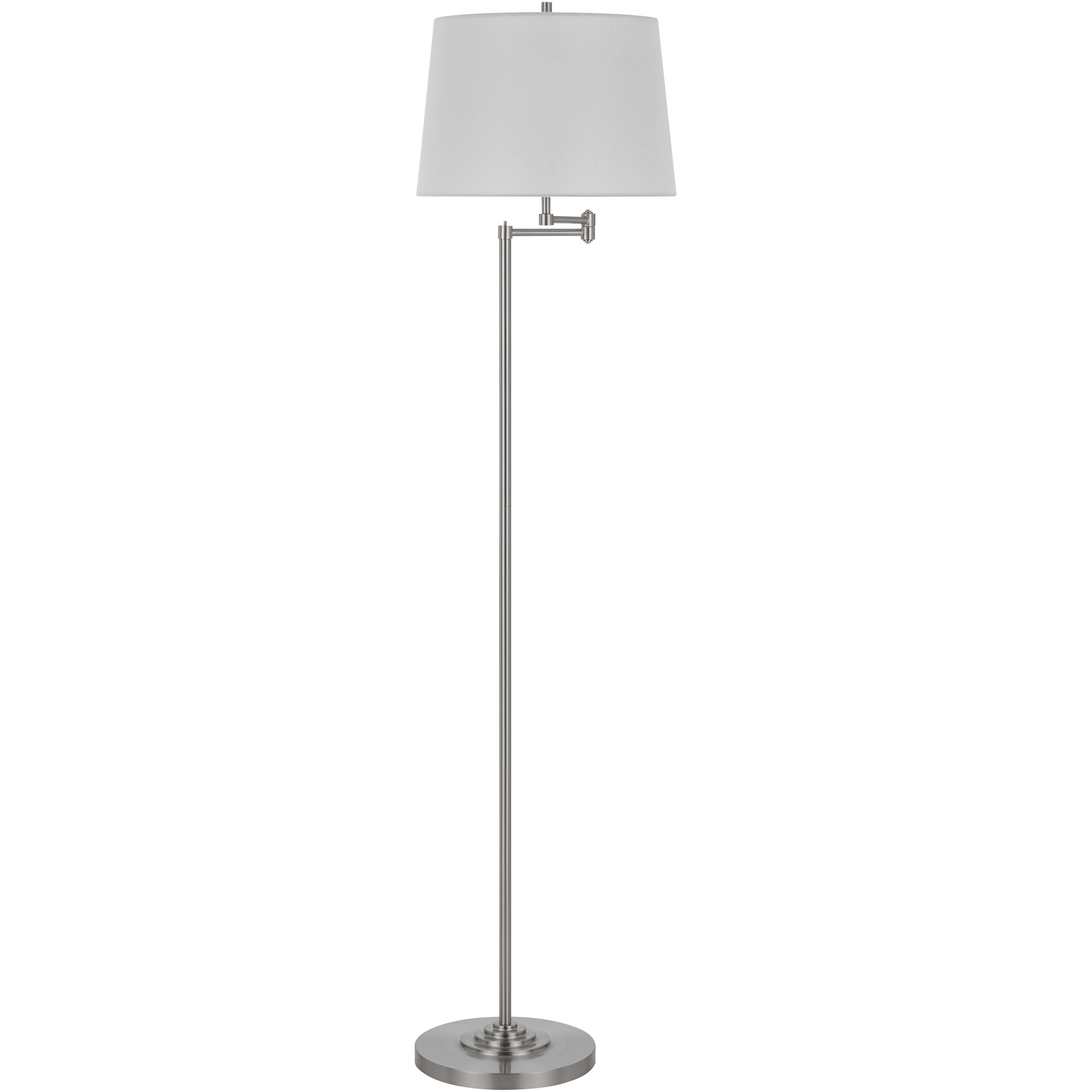 Colton 63 inch 150.00 watt Brushed Steel Floor Lamp Portable Light