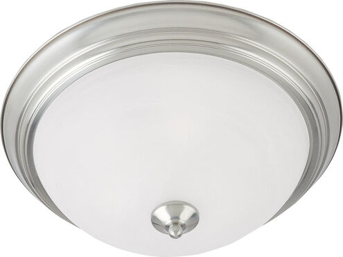 Essentials - 584x 2 Light 14 inch Satin Nickel Flush Mount Ceiling Light