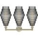 Cascade 3 Light 26 inch Antique Brass Bath Vanity Light Wall Light in Smoked