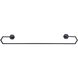 Atalee 36 inch Black Towel Bar