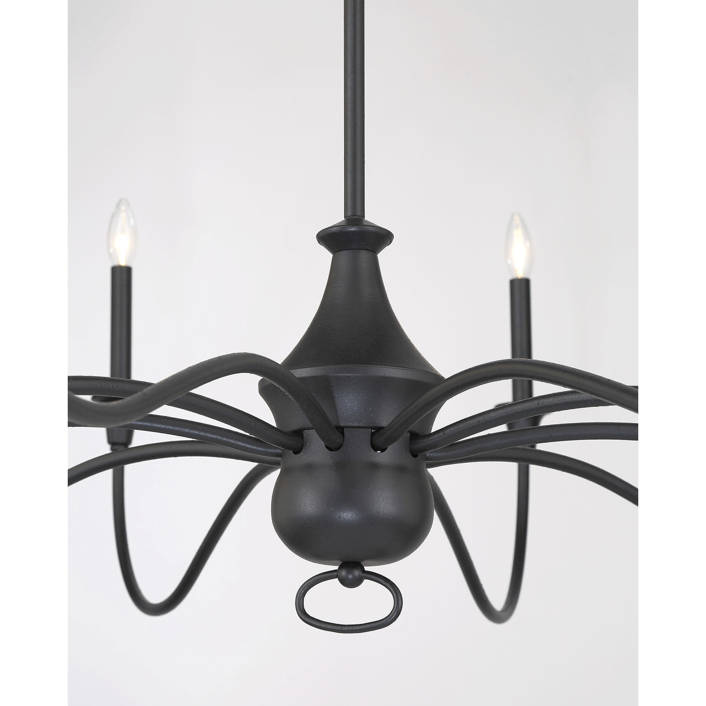 Halifax County 10 Light 58 inch Textured Coal Chandelier Ceiling Light