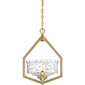 Drake 1 Light 14 inch Brushed Gold Foyer Light Ceiling Light