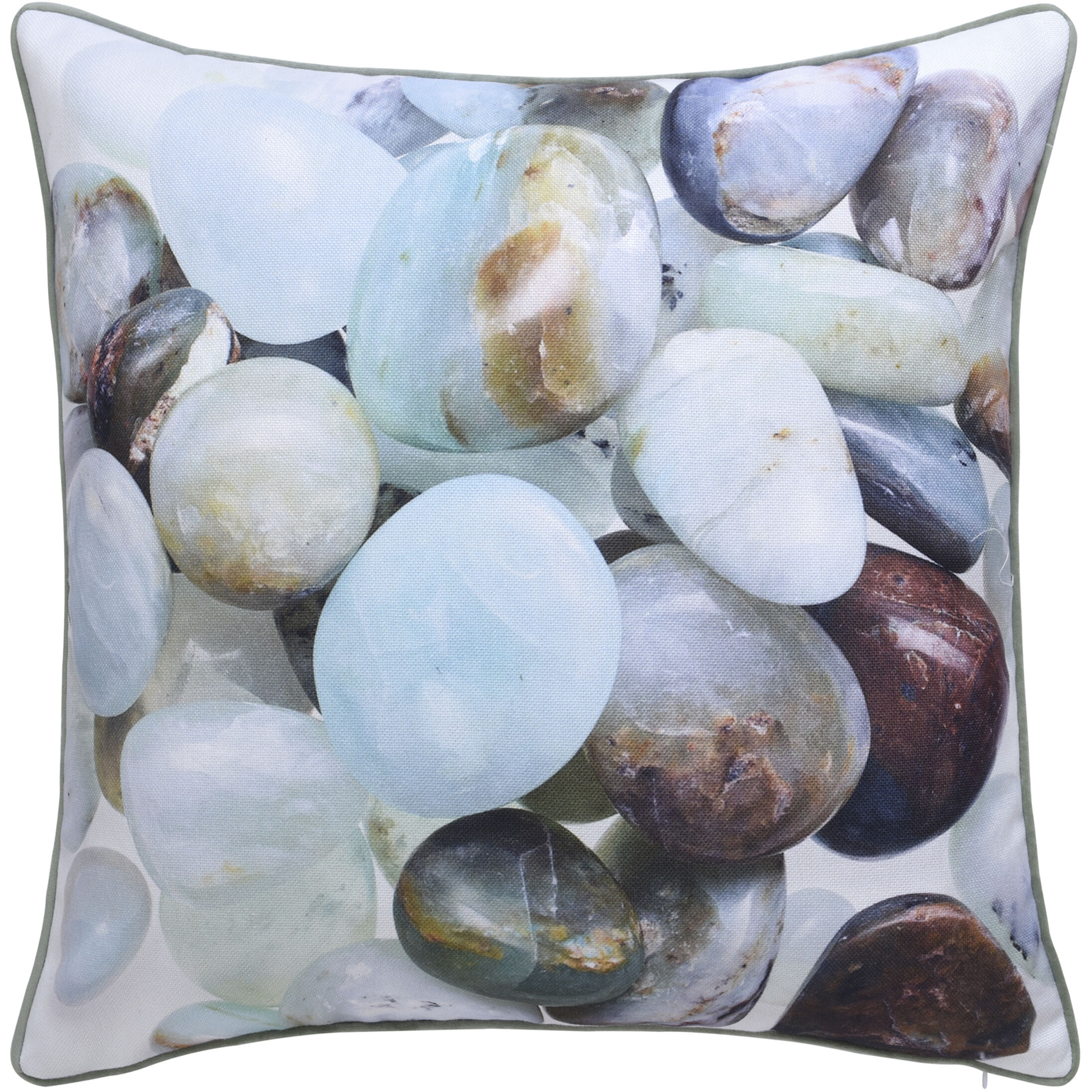 Pebble 24 X 24 inch White Pillow