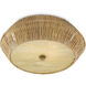 Antibes 2 Light 18.25 inch Honey Beige Flush Mount Ceiling Light