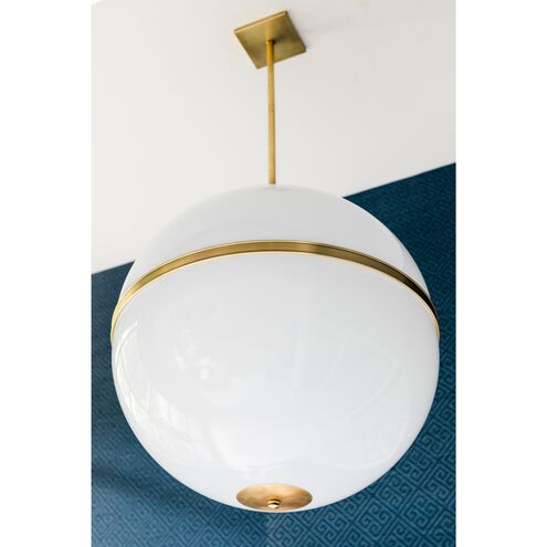 Truax 4 Light 30 inch Aged Brass Chandelier Ceiling Light