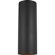 Outdoor Cylinders 2 Light 14.25 inch Black Outdoor Wall Lantern