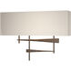 Cavaletti 2 Light 16.5 inch Bronze ADA Sconce Wall Light in Flax