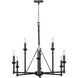 Monclova 9 Light 28.3 inch Industrial Bronze Chandelier Ceiling Light