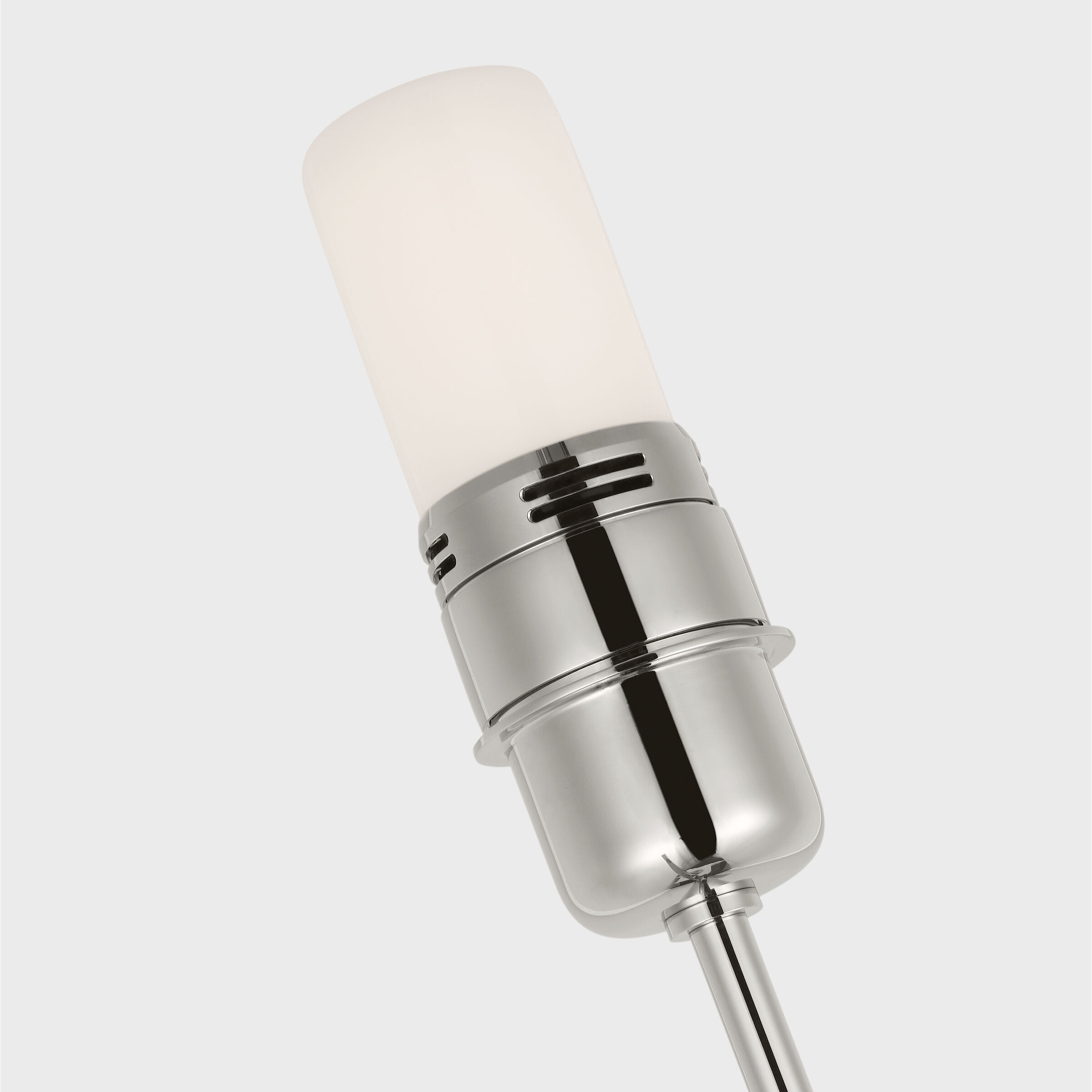 J. Randall Powers Hackney 52.5 inch 2.00 watt Polished Nickel Cordless Bridge Arm Floor Lamp Portable Light