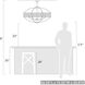 Colson 6 Light 36 inch Pewter Linear Pendant Ceiling Light