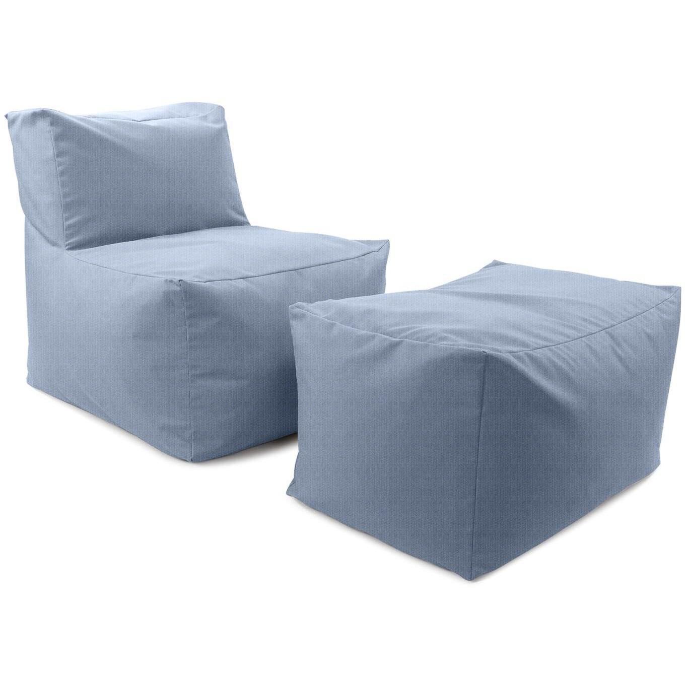 Driftwood 18.25 inch Breeze Outdoor Pouf Bench