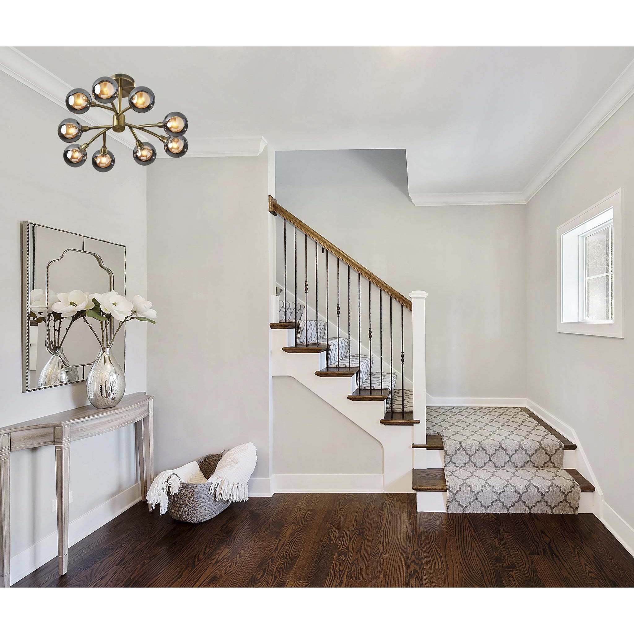 Starling LED 21 inch Antique Brass Flush Mount Ceiling Light