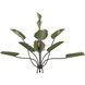 Lowcountry 9 Light Darkened Bronze and Palmetto Chandelier Ceiling Light