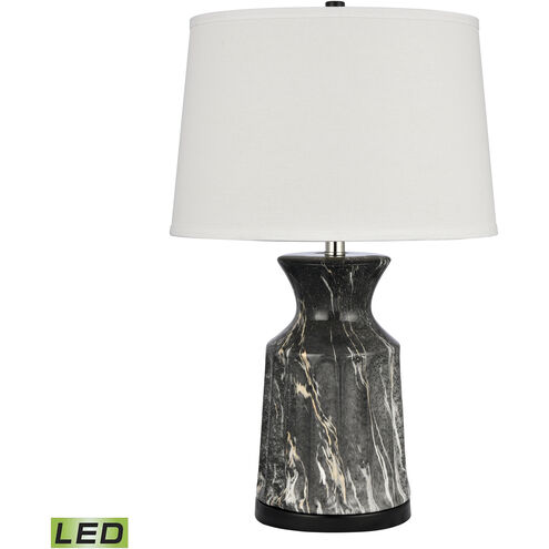 Cochrane Gardens 26 inch 9.00 watt Black Marbleized with Black Table Lamp Portable Light
