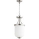 Enclave 2 Light 9 inch Satin Nickel Dual Mount Ceiling Light