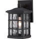 Stonington 1 Light 10.5 inch Mystic Black Outdoor Wall