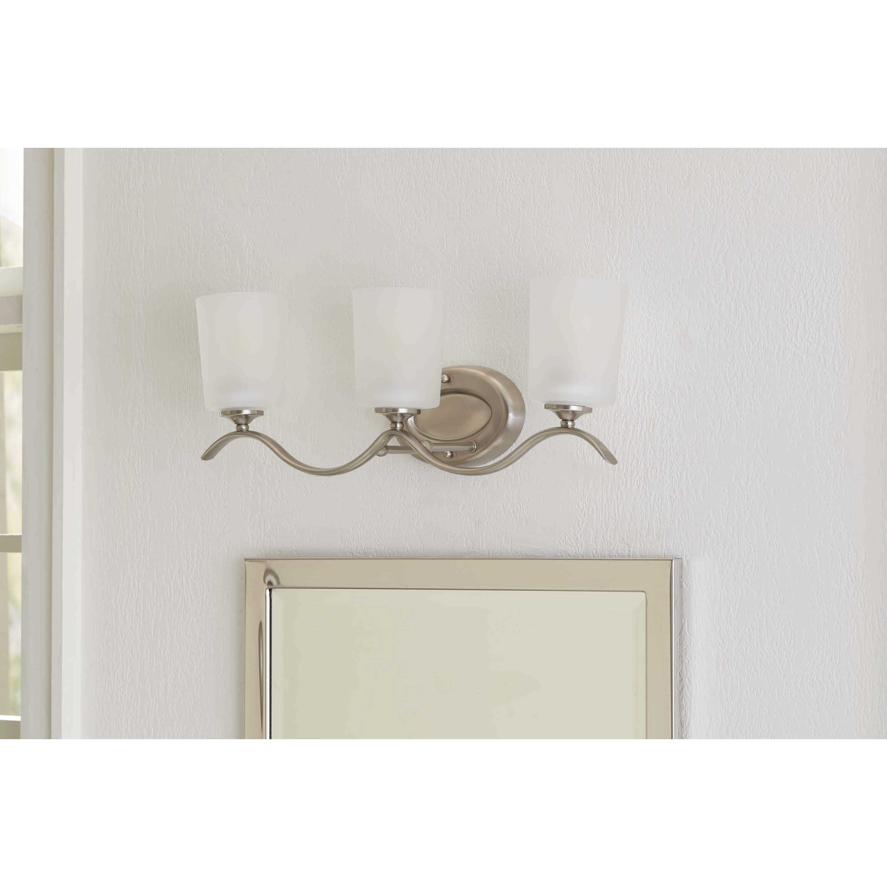 Inspire 3 Light 22 inch Brushed Nickel Bath Vanity Wall Light