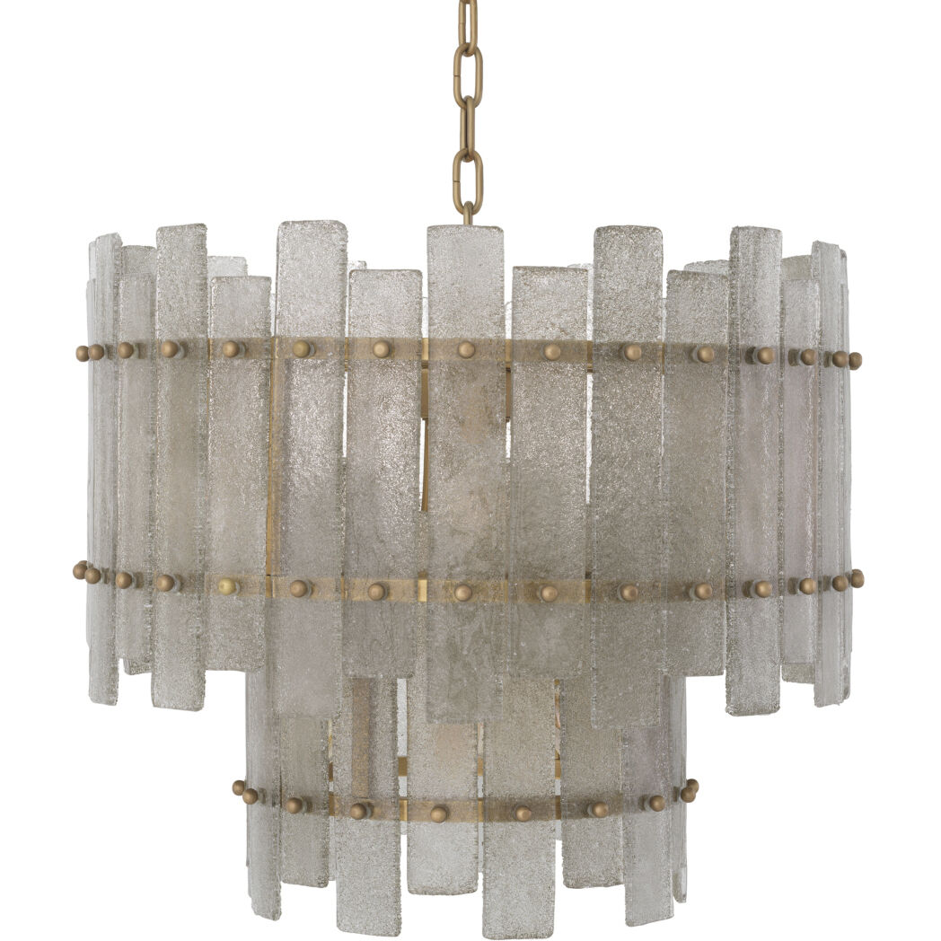 Caprera 10 Light 22.44 inch Antique Brass Chandelier Ceiling Light