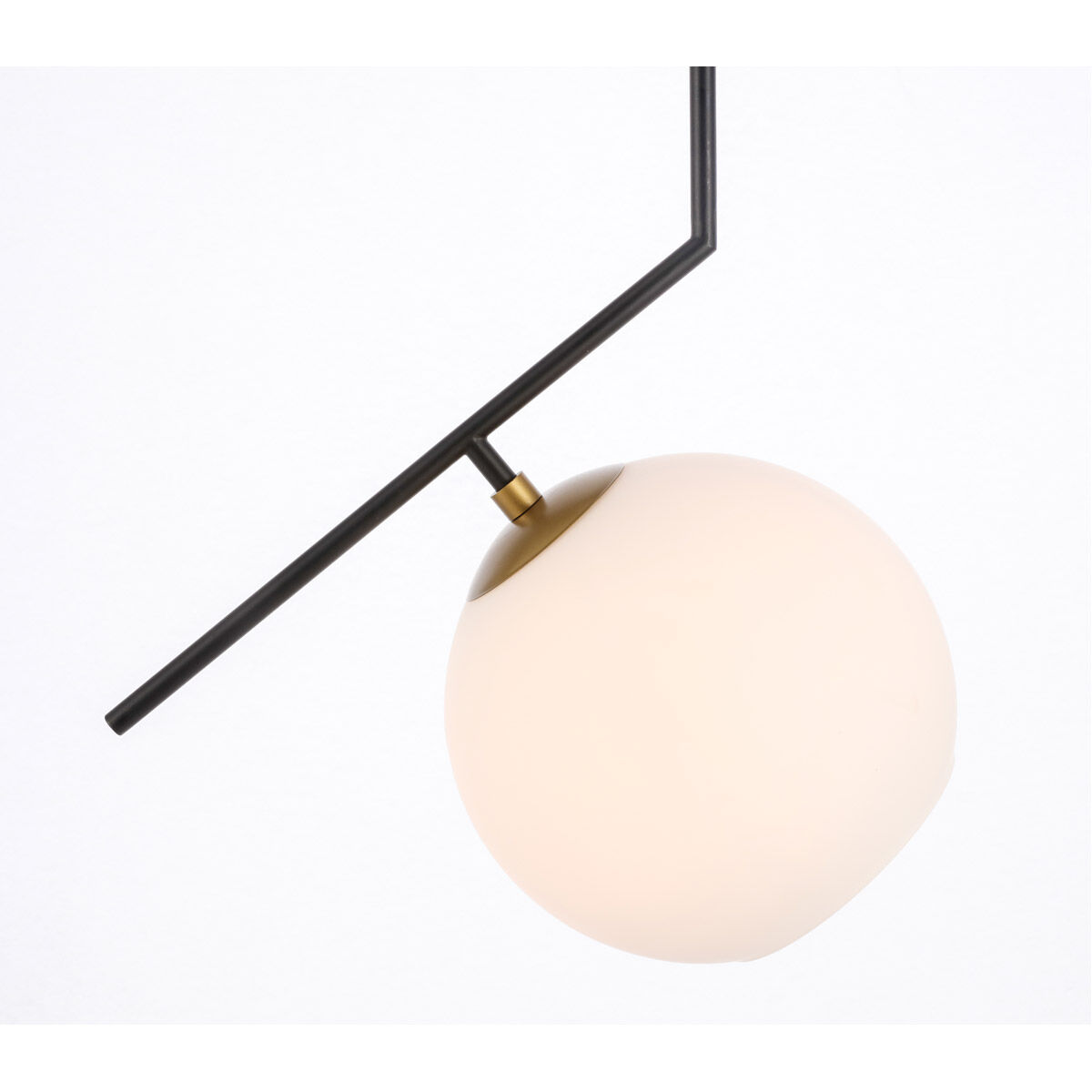 Ryland 1 Light 16 inch Black and Brass Pendant Ceiling Light